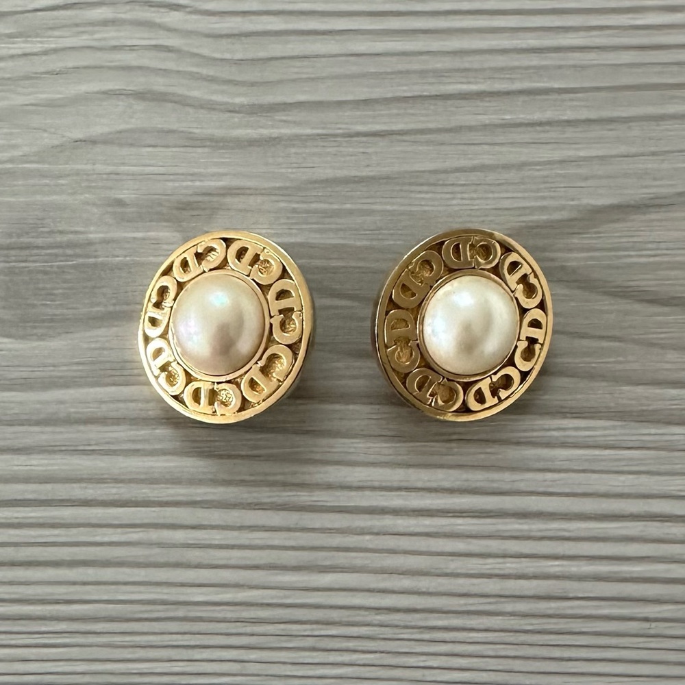 Vintage Christian Dior clip-on earrings